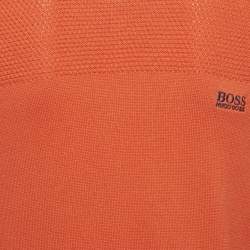مملوكة مسبقًا Boss By Hugo Boss Kids Orange Cotton Knit Sweatshirt 14Yrs 