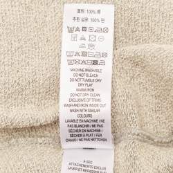 Pre Owned Burberry Kids Grey Printed Cotton Knit Shorts 8 Yrs