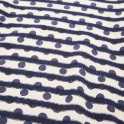 Burberry Children White/Navy Blue Cotton Full Sleeve Sweater 8 Yrs