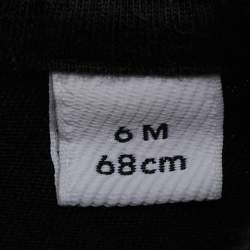 Pre Owned Burberry Children Black Half Check Print Cotton Lennox Romer 6 Months