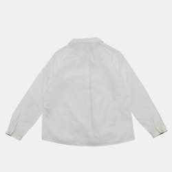 Pre Owned Burberry Children White Cotton Shirt 8 Yrs