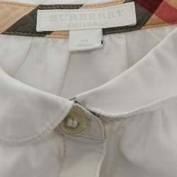 Pre Owned Burberry Children White Cotton Shirt 8 Yrs