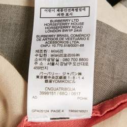 Pre Owned Burberry Children Beige Check Print Cotton Button Front Dress 14Yrs