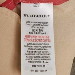 Pre Owned Burberry Children Beige Check Print Cotton Button Front Dress 14Yrs