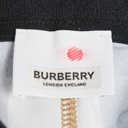 Pre Owned Burberry Children Beige IP Check Jersey Logo Waist Band Leggings 12Yrs  