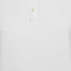 Pre Owned Burberry Children White Check Print Collar Cotton T-Shirt 14Yrs