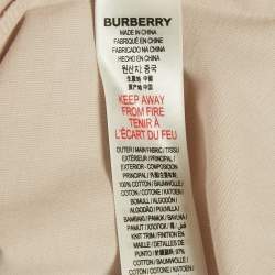 Pre Owned Burberry Children Dusty Rose Logo Applique Horseferry T-Shirt 14 Yrs 