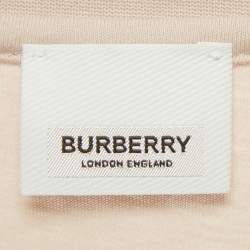 Pre Owned Burberry Children Dusty Rose Logo Applique Horseferry T-Shirt 14 Yrs 
