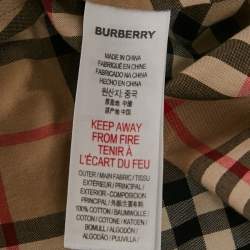 Pre Owned Burberry Children Beige Checkered Print Cotton Dress 12 Yrs  