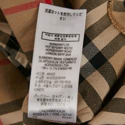 Pre Owned Burberry Children Beige Checkered Print Cotton Dress 12 Yrs  