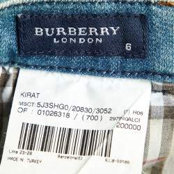 Burberry London Kids Blue Denim Kirat Jeans 6 Yrs