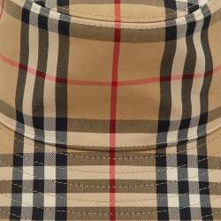 Burberry Beige Vintage Check Bucket Hat 8-12Y