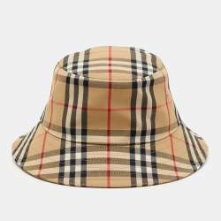 Burberry Beige Vintage Check Bucket Hat 8-12Y