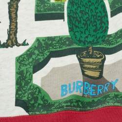 Pre Owned Burberry Kids Multicolor Printed Cotton Sweatshirt 12M