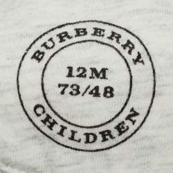 Pre Owned Burberry Kids Multicolor Printed Cotton Sweatshirt 12M