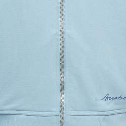 Pre Owned Burberry Kids Blue Cotton Zip-Up Hoodie 12Yrs