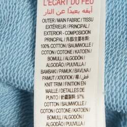 Pre Owned Burberry Kids Blue Cotton Zip-Up Hoodie 12Yrs