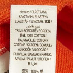 مملوكة مسبقًا Burberry Orange Logo Embroidered Cotton Zip-Up Hoodie 12Yrs