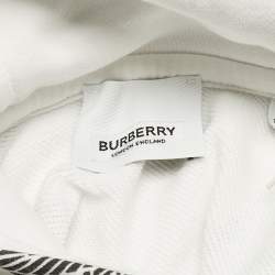 مملوكة مسبقًا هودي قطني أبيض مطبوع بربري للأطفال 4 سنوات