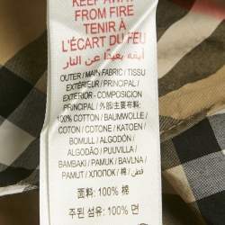 Pre Owned Burberry Kids Beige Nova Checks Cotton Short Sleeve Shirt 12Yrs