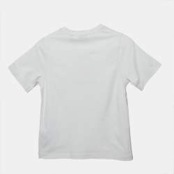 Pre Owned تيشيرت جيرسي مطبوع عليه دب أبيض بربري للأطفال 8 سنوات