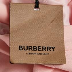 Burberry Pink Gabardine Pleated Skirt 4 Yrs