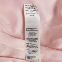 Burberry Pink Gabardine Pleated Skirt 4 Yrs