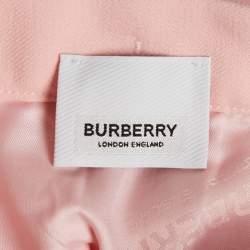 Burberry Pink Gabardine Pleated Skirt 4 Yrs