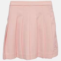Burberry Pink Gabardine Pleated Skirt 4 Yrs