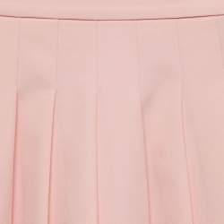 Burberry Pink Gabardine Pleated Skirt 4 Yrs