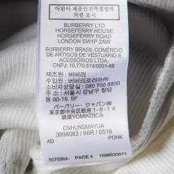 Pre Owned Burberry Children Beige Nova Check Cotton Dress 6M