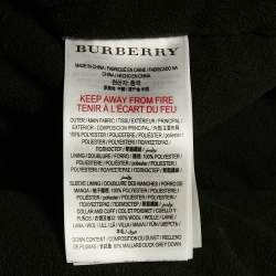 Burberry Children Navy Blue Synthetic Detachable Hood Quilted Briton Down Jacket 10 Yrs