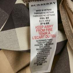 Pre Owned Burberry Children Beige Tartan Check Cotton Pleated Skirt 12 Yrs
