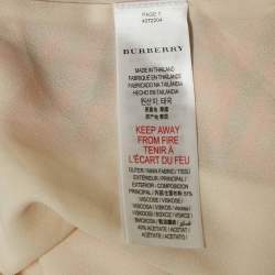 Burberry Kids Pink Checks Crepe Ruffled A-Line Dress 8 Yrs 