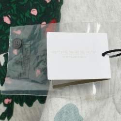Burberry Green Maze Print Cotton Knit Dress 12M