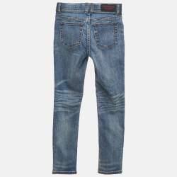 Burberry Children Blue Washed Denim Skinny Jeans 8 Yrs Waist 22"