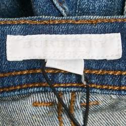 Burberry Children Blue Washed Denim Skinny Jeans 8 Yrs Waist 22"