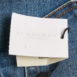 Burberry Children Blue Washed Denim Skinny Jeans 8 Yrs Waist 22"
