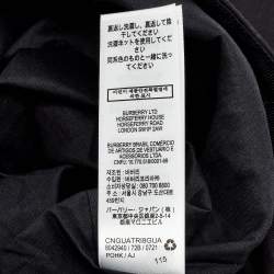 مملوكة مسبقًا Burberry Kids Black Cotton Pleated Mini Skirt 4 Yrs