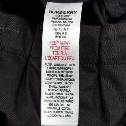 مملوكة مسبقًا Burberry Kids Black Cotton Pleated Mini Skirt 4 Yrs