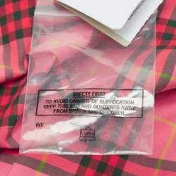 Pre Owned Burberry Children Pink Checks Cotton Dress 10Yrs