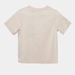 Pre Owned Burberry Kids Pink Umbrella Print Jersey T-Shirt 8Yrs