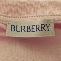 Pre Owned Burberry Kids Pink Umbrella Print Jersey T-Shirt 8Yrs