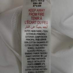 Pre Owned Burberry Kids White Checks Patch Print Jersey T-Shirt 8Yrs