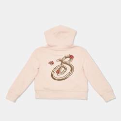Pre Owned Burberry Kids Pink Lady Bird Cotton Hooded Jacket 8Yrs