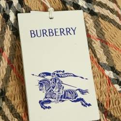 مملوكة مسبقًا طقم تفاصيل تدخيل قطن مربعات بيج بربري أطفال 6 سنوات