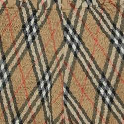 مملوكة مسبقًا طقم تفاصيل تدخيل قطن مربعات بيج بربري أطفال 6 سنوات