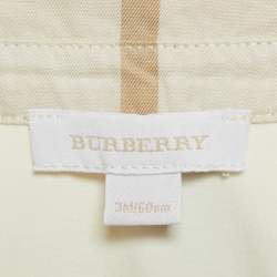 Burberry Kids Cream Nova Check Cotton Unisex Shirt Bodysuit 3M 