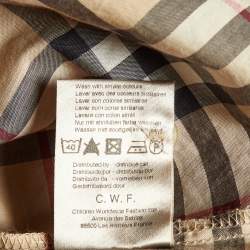 Pre Owned Burberry Kids Beige Tartan Check Cotton Button Front Shirt 12 Yrs