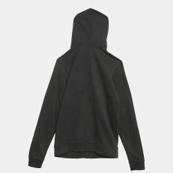 Burberry Children Black Cotton Zip-Up Hoodie 12 Yrs